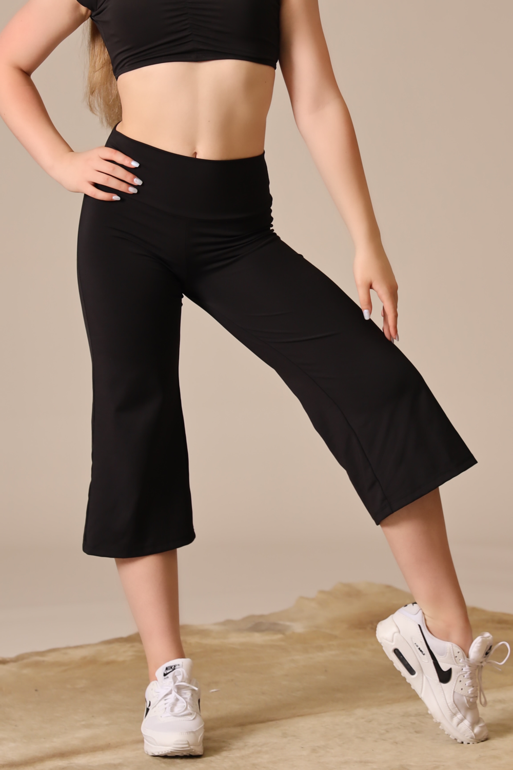 Wide leg 2025 gaucho capri pants