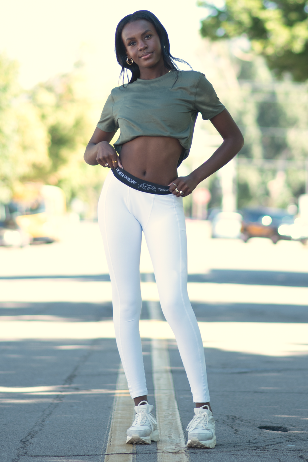 Athletic 2025 white leggings