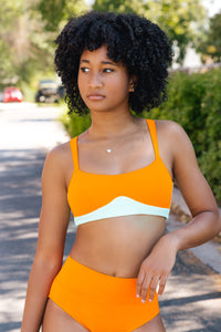 Creek Crop Top - Clementine