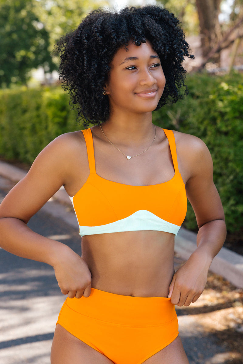 Creek Crop Top - Clementine