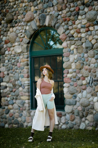 (pre)Loved 50/50 One Shoulder Tank - Latte - FINAL SALE
