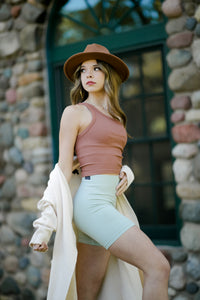 (pre)Loved 50/50 One Shoulder Tank - Latte - FINAL SALE