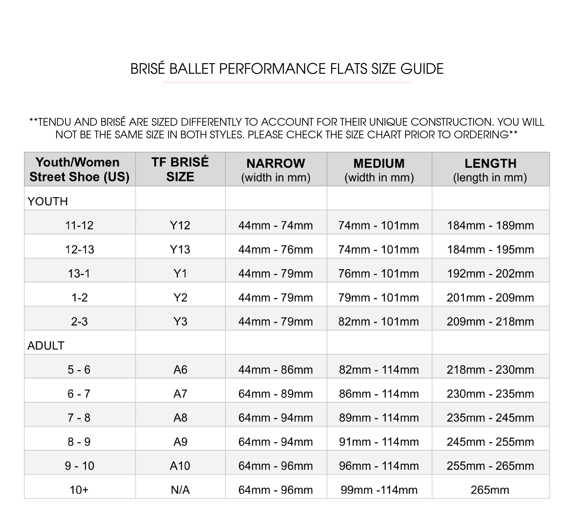 Brisé Ballet Performance Flats