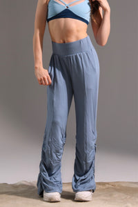 Mad Rouche Wide Leg Pant - Steel - FINAL SALE