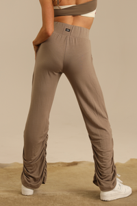 Mad Rouche Wide Leg Pant - Dune