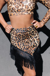 Blondie Ballroom Skirt - Cheetah