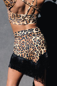 Blondie Ballroom Skirt - Cheetah