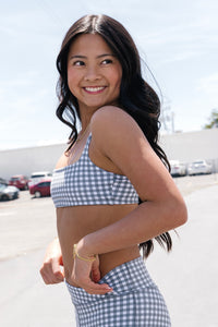 True Cami Bra - Pewter Gingham
