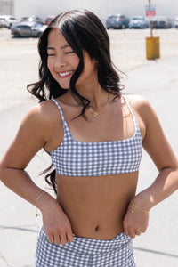 True Cami Bra - Pewter Gingham