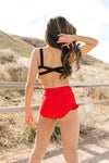Sage Reversible Crop Top - Cherry/Tiger