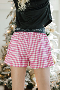 TFPJ Boxers - Pink Gingham Plaid