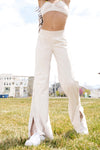 Free Fall Wide Leg Pant - Ecru