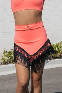 Blondie Ballroom Skirt - Coral