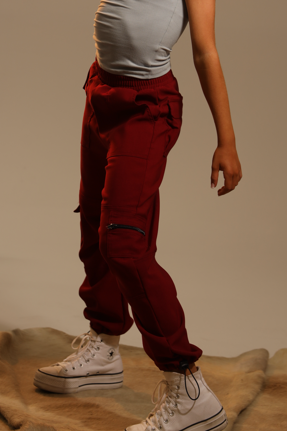 Red camel 2025 cargo pants