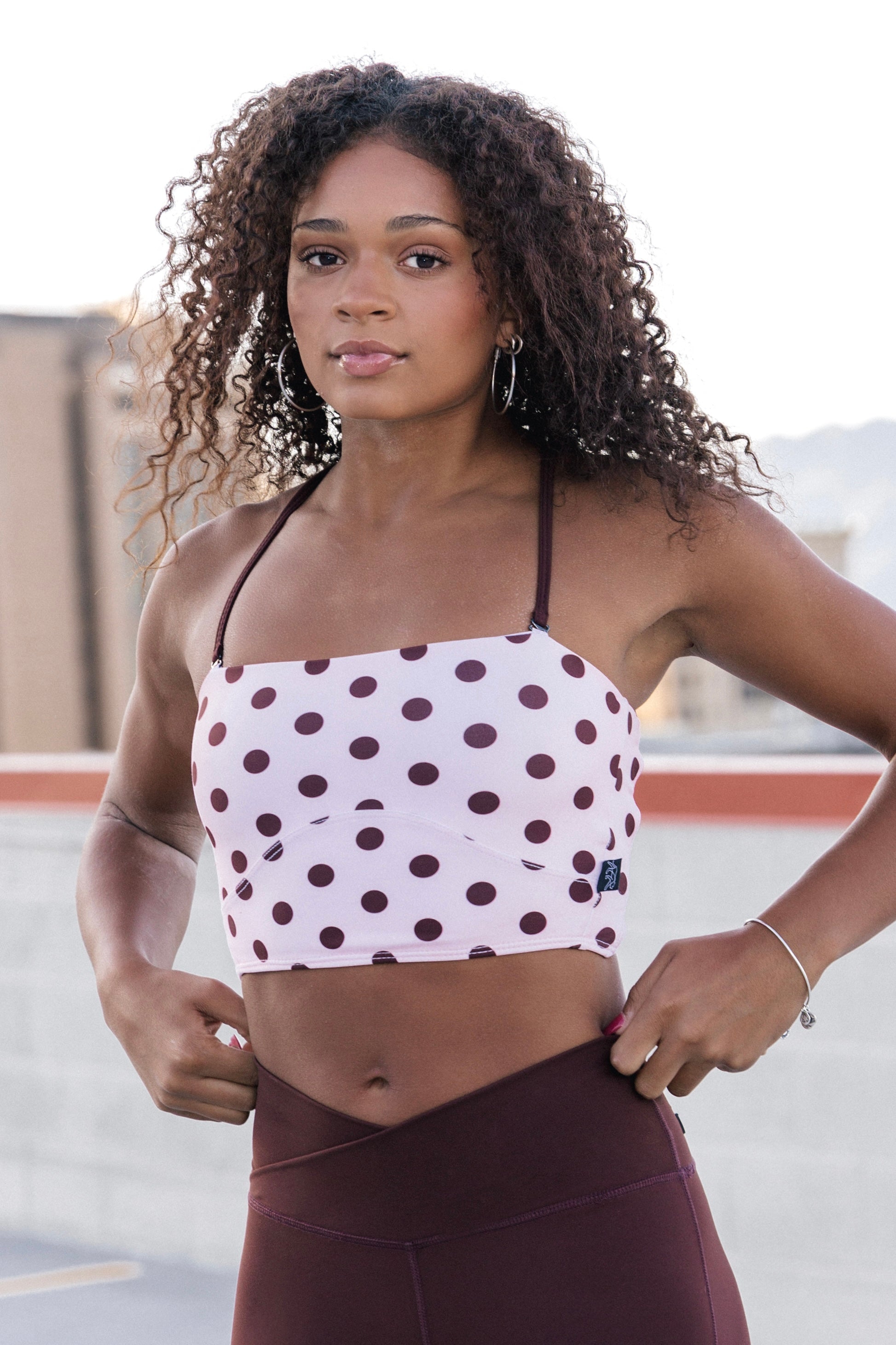 Morgan Crop Top 2.0 - Antique Dot