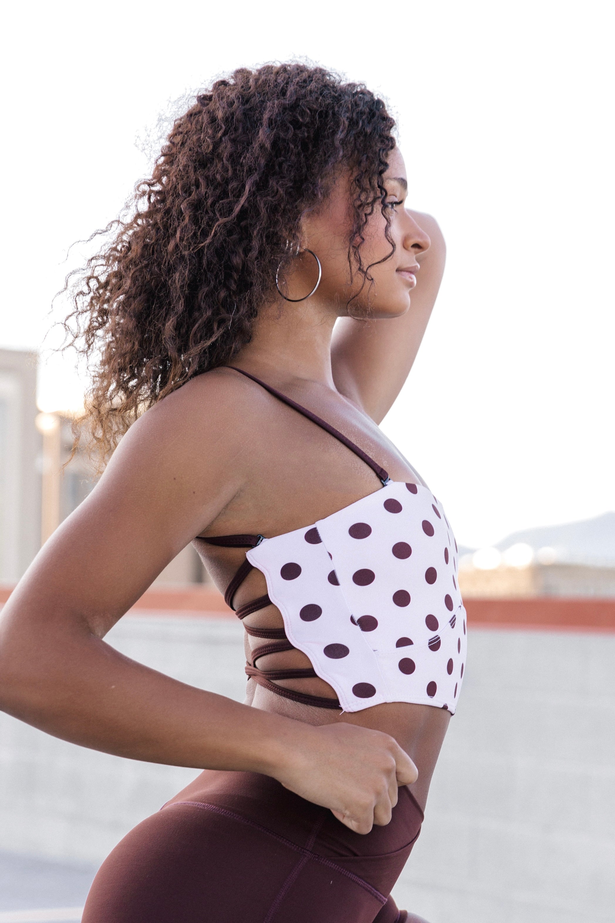 Morgan Crop Top 2.0 - Antique Dot
