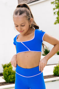 Cornelia Crop - Bluebell
