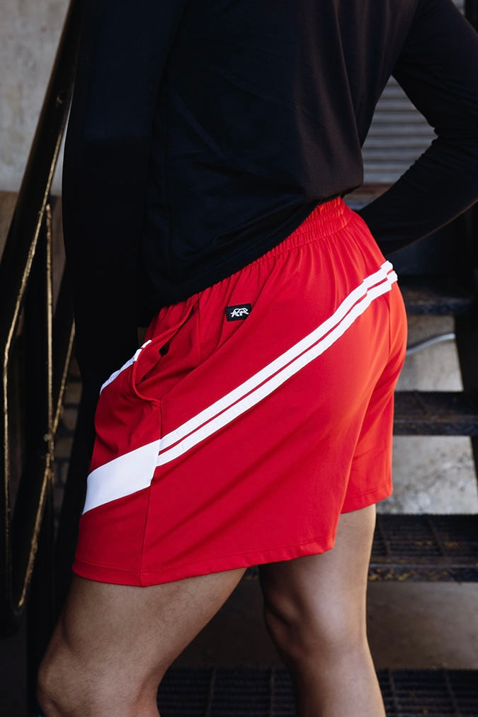 Selen Athletic Shorts - Cardinal