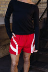 Selen Athletic Shorts - Cardinal