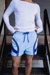 Selen Athletic Shorts - Skylight