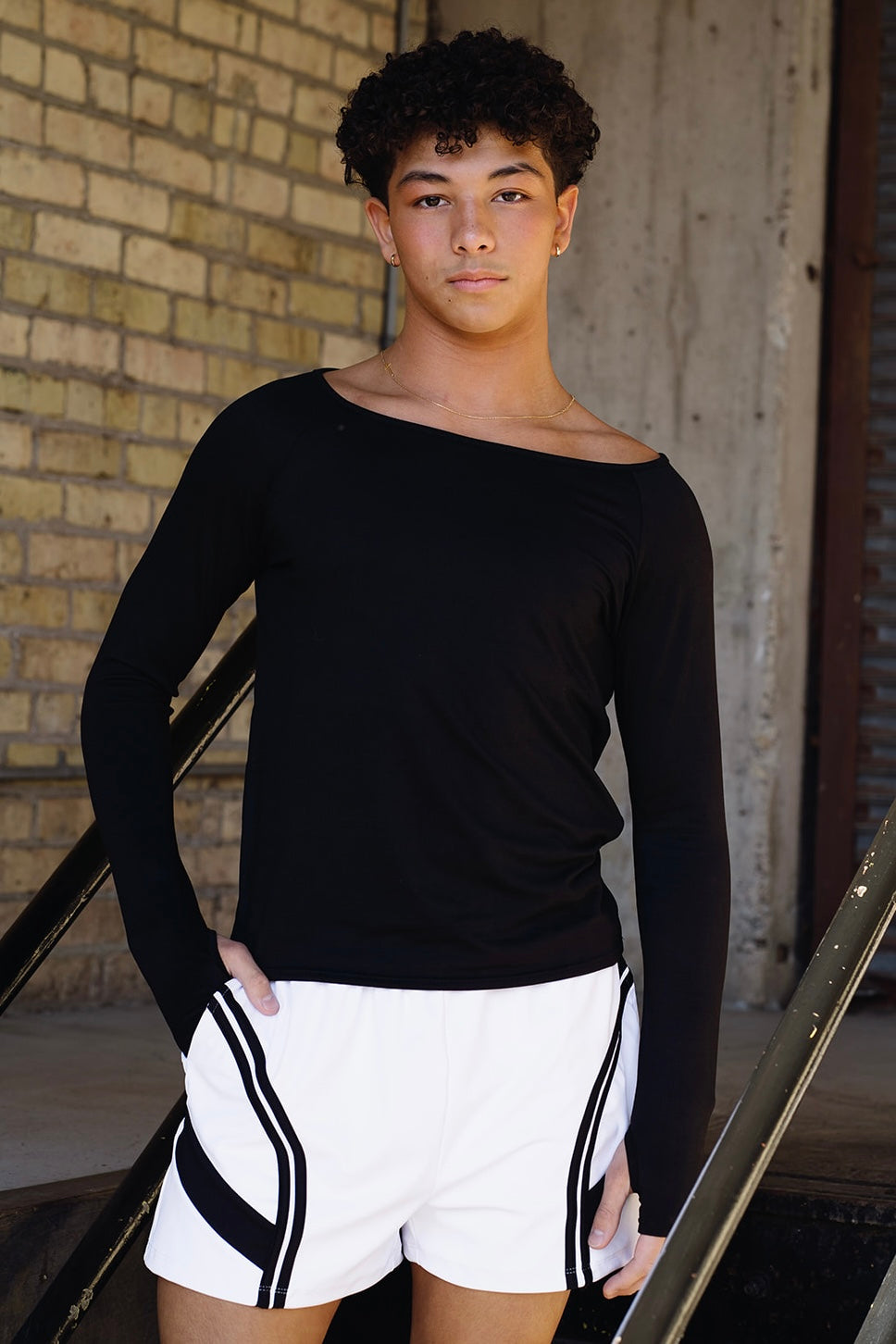 Selen Boat Neck Tee - Black | Tiger Friday Dancewear – TigerFriday