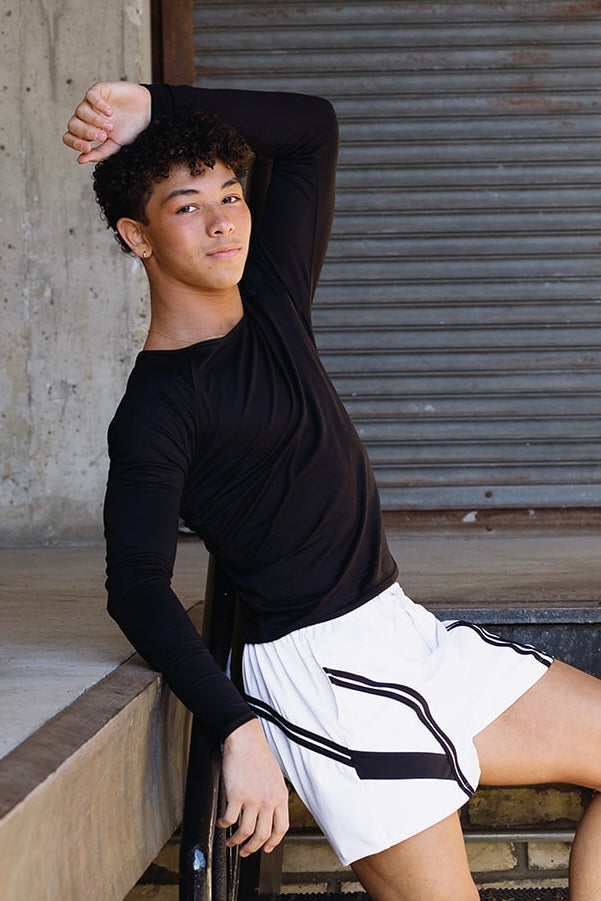 Selen Boat Neck Tee - Black | Tiger Friday Dancewear – TigerFriday