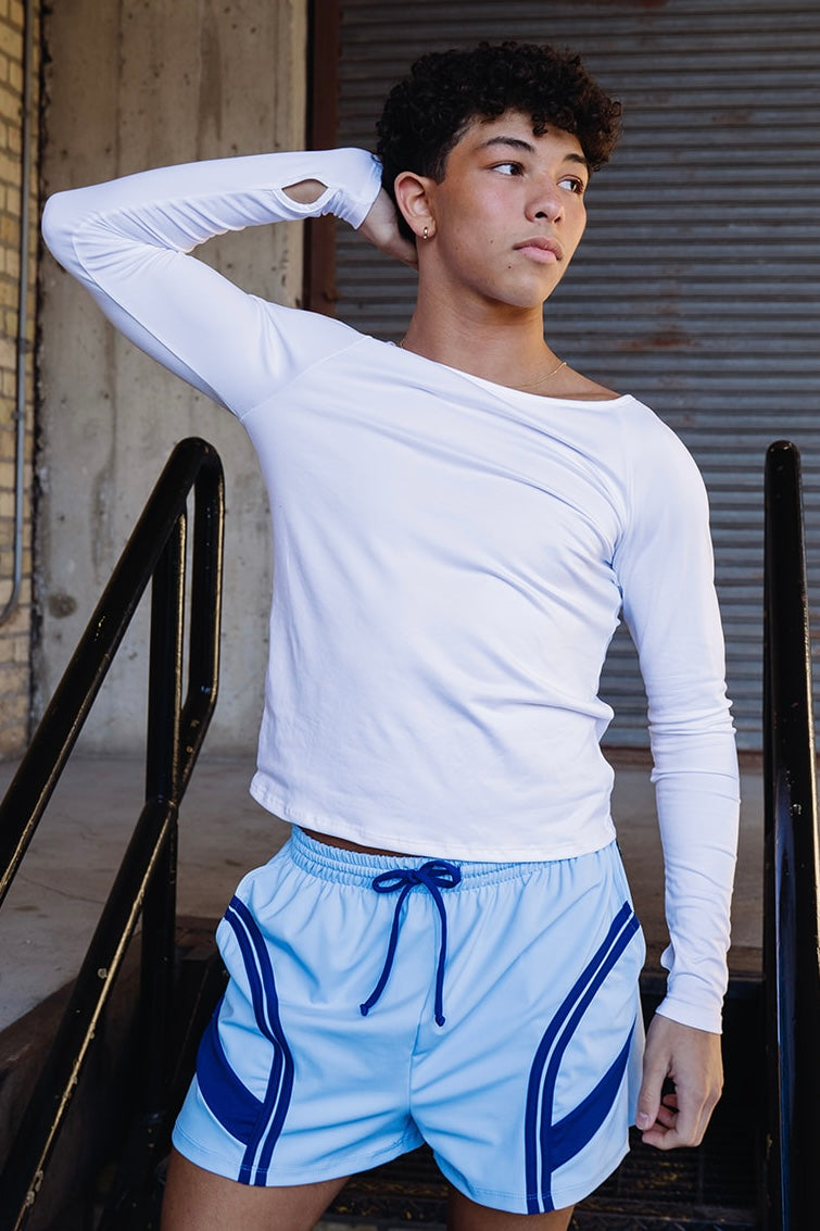 Selen Boat Neck Tee - White
