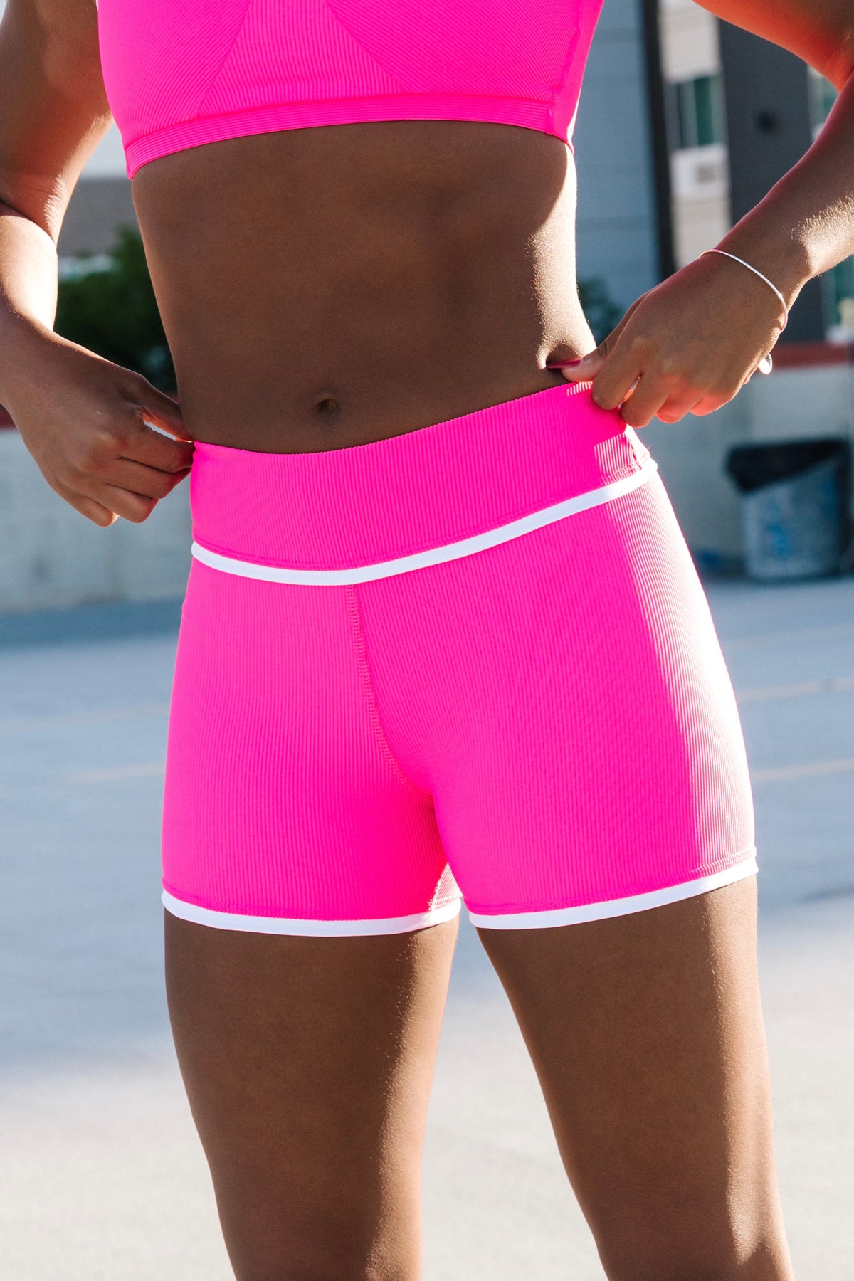 Horizon Ribbed Shorties - Malibu