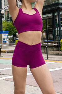Hot Cross Shorties - Mulberry