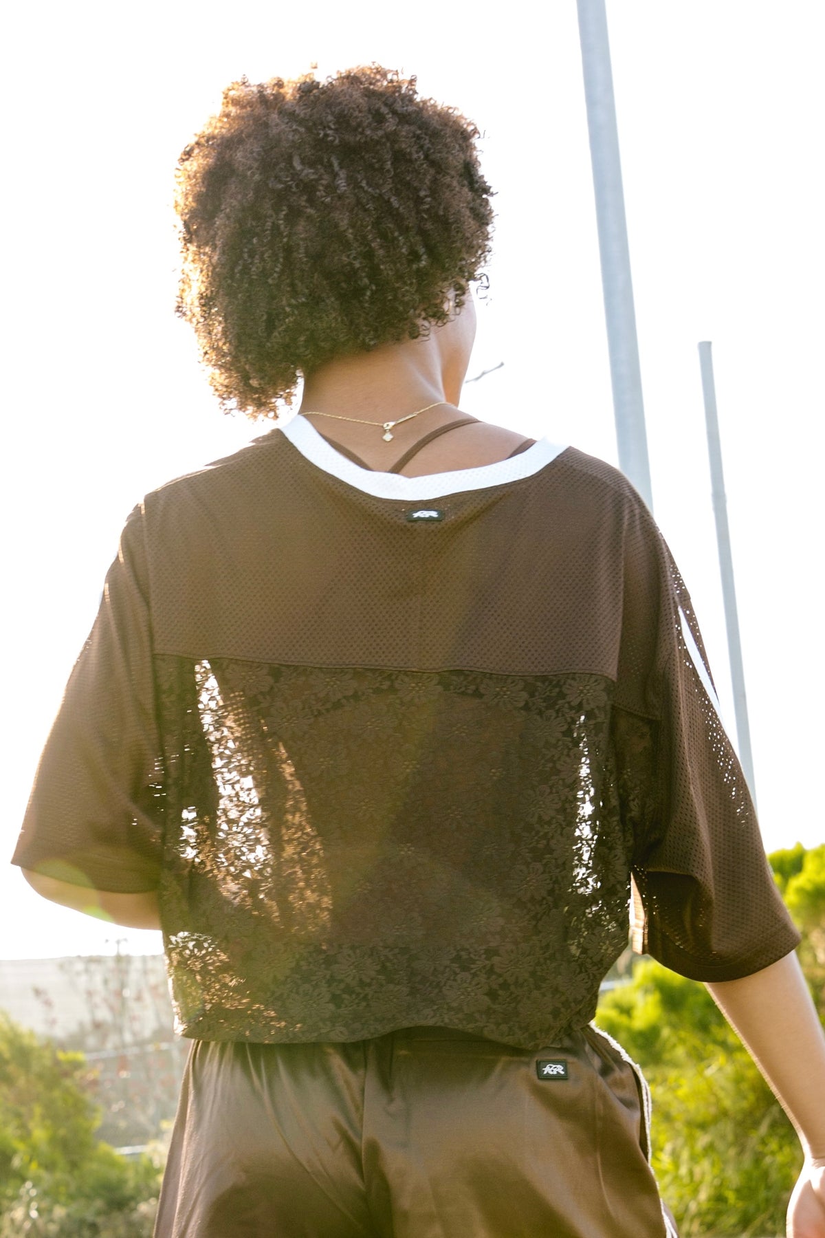 Cropped Lace Jersey - Milano