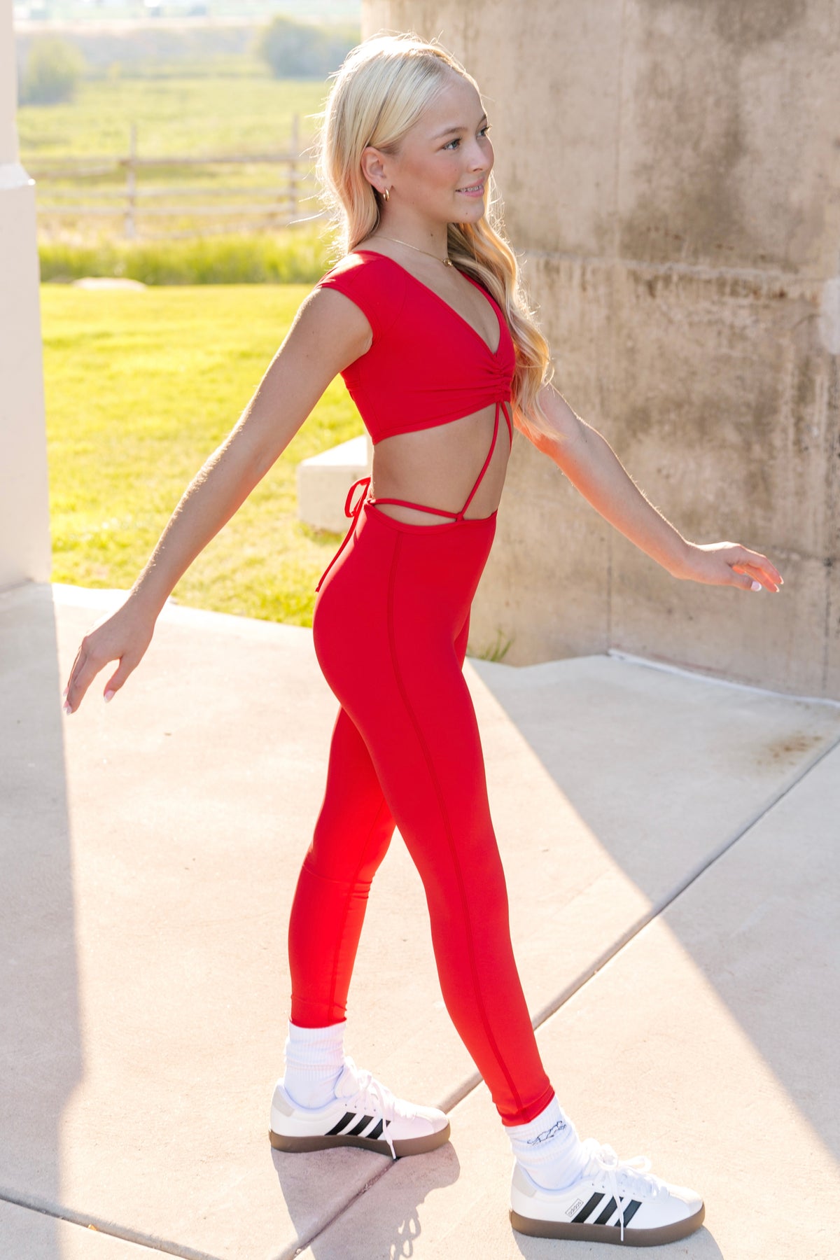 Jada Unitard - Cherry