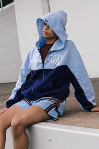 Vienna Zip-Up Hoodie - Skylight