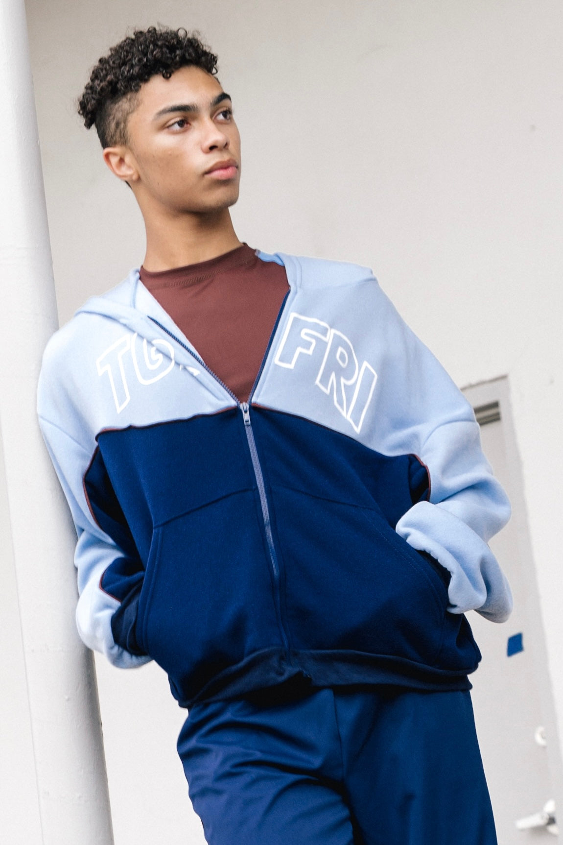 Vienna Zip-Up Hoodie - Skylight