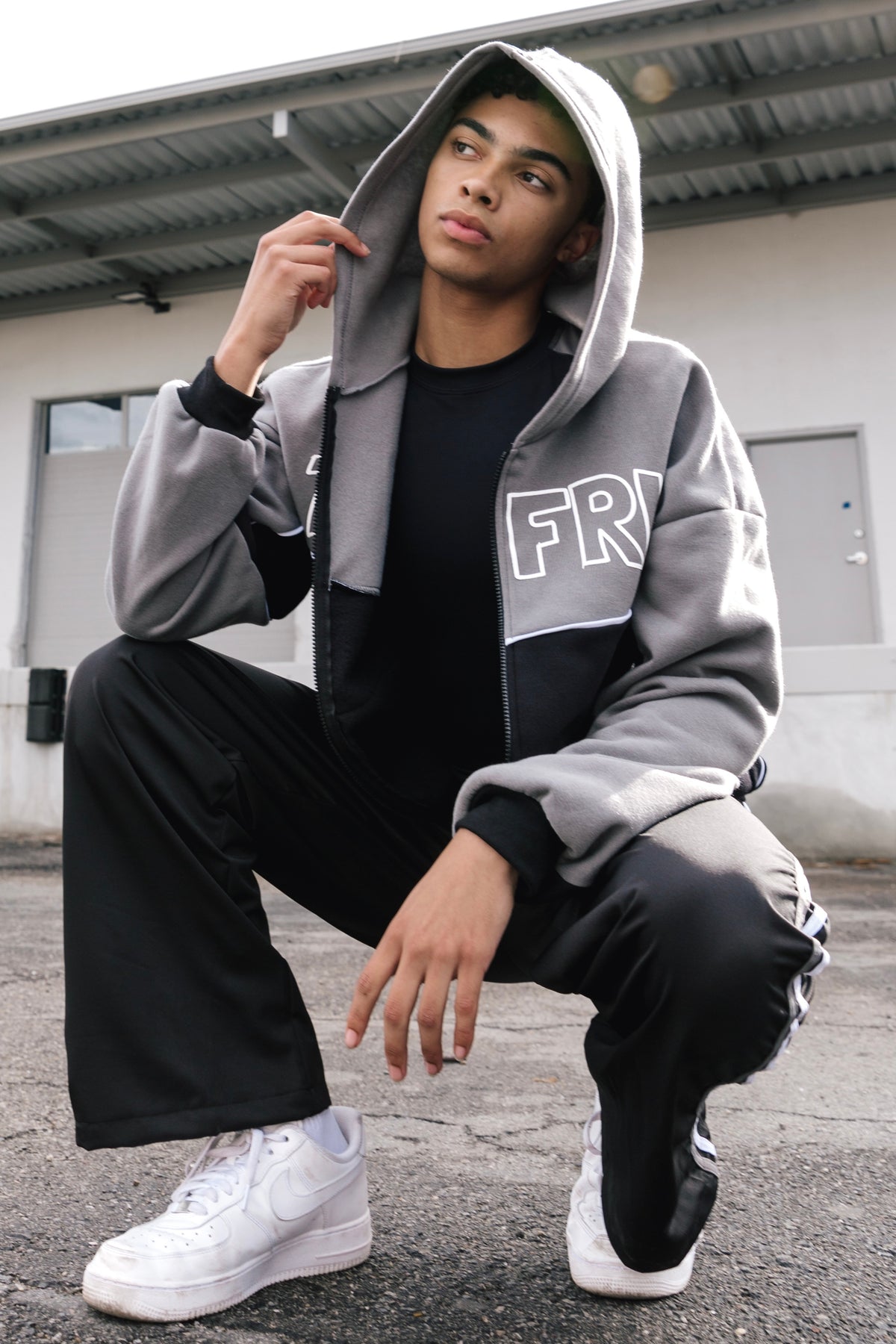 Vienna Zip-Up Hoodie - Titanium