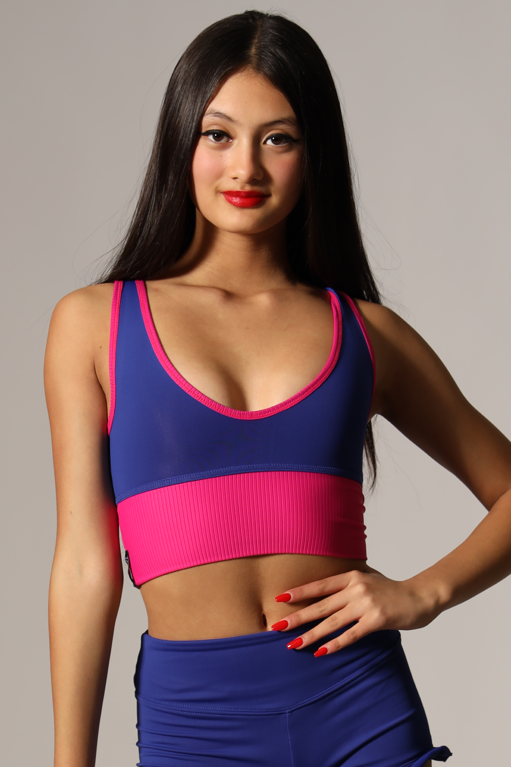 (pre)Loved Quattro Crop Top - Indigo-go - FINAL SALE