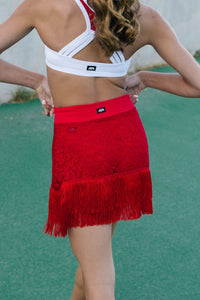Rosa Lace Ballroom Skirt 2.0 - Cherry