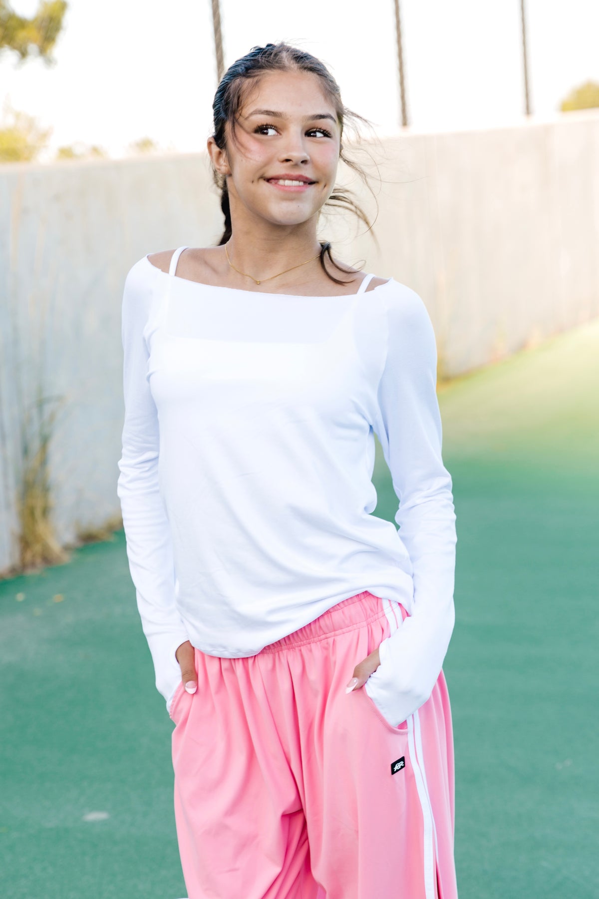 Selen Boat Neck Tee 2.0 - White