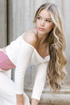 Barre Sweater Top - Ivory