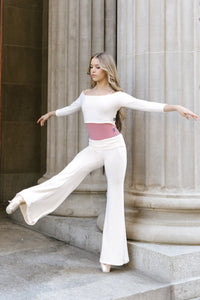 Barre Sweater Top - Ivory