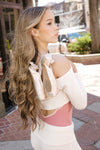 Barre Sweater Top - Ivory