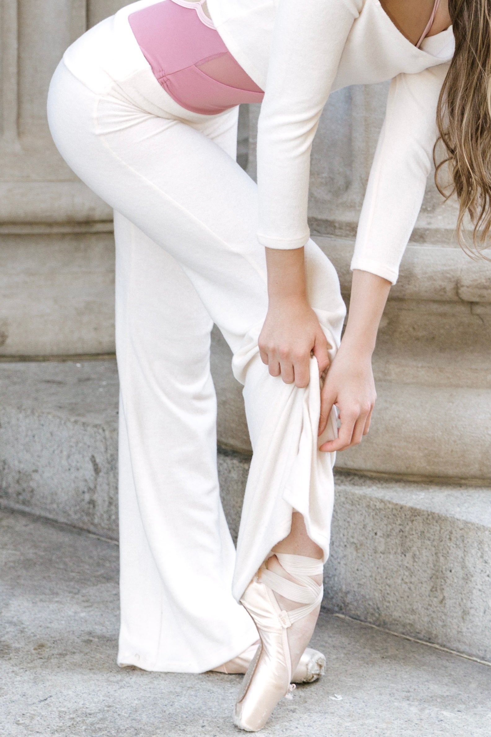 Barre Sweater Pant - Ivory