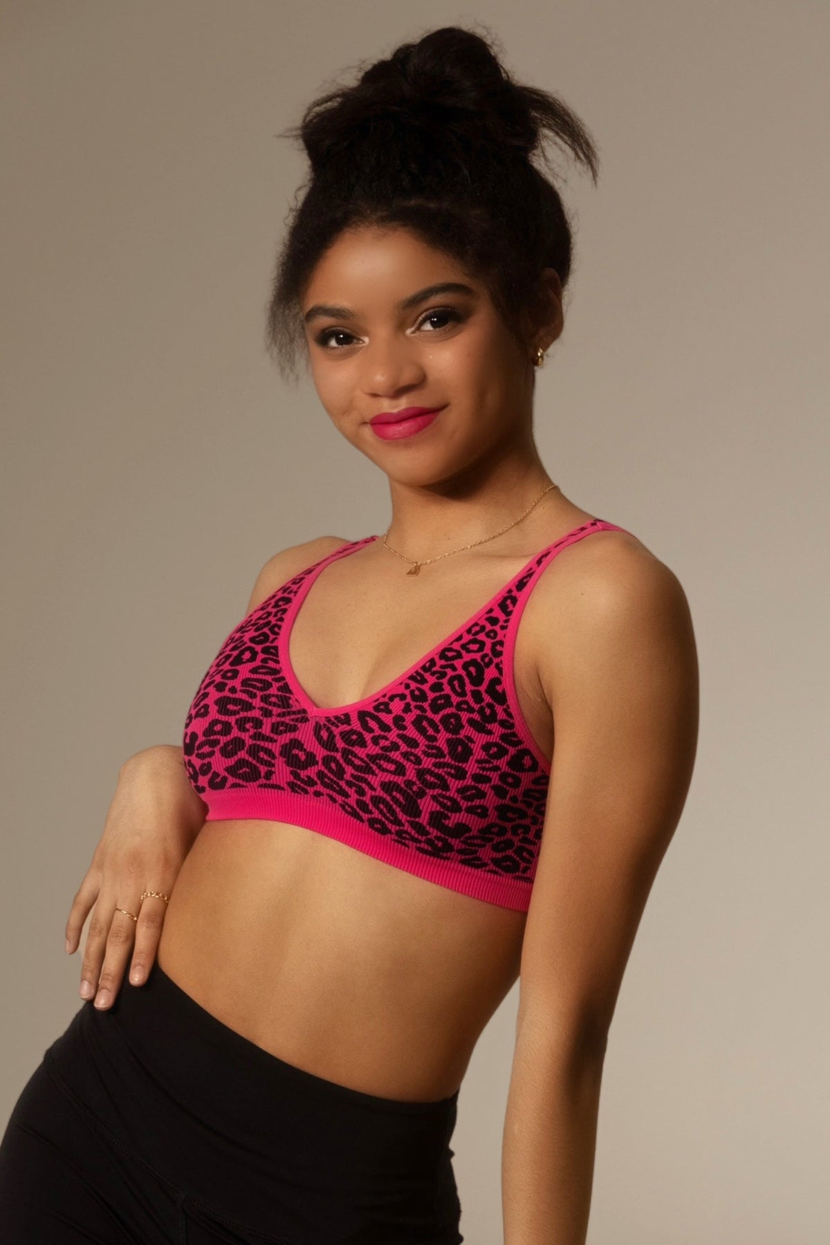 Tiger Friday Online Shop for Vale Bralette 2.0 - Watermelon Leopard Dancewear - View : 1