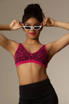Tiger Friday Online Shop for Vale Bralette 2.0 - Watermelon Leopard Dancewear - View : 2