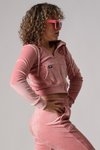 Luxe Fitted Hoodie - Rosé