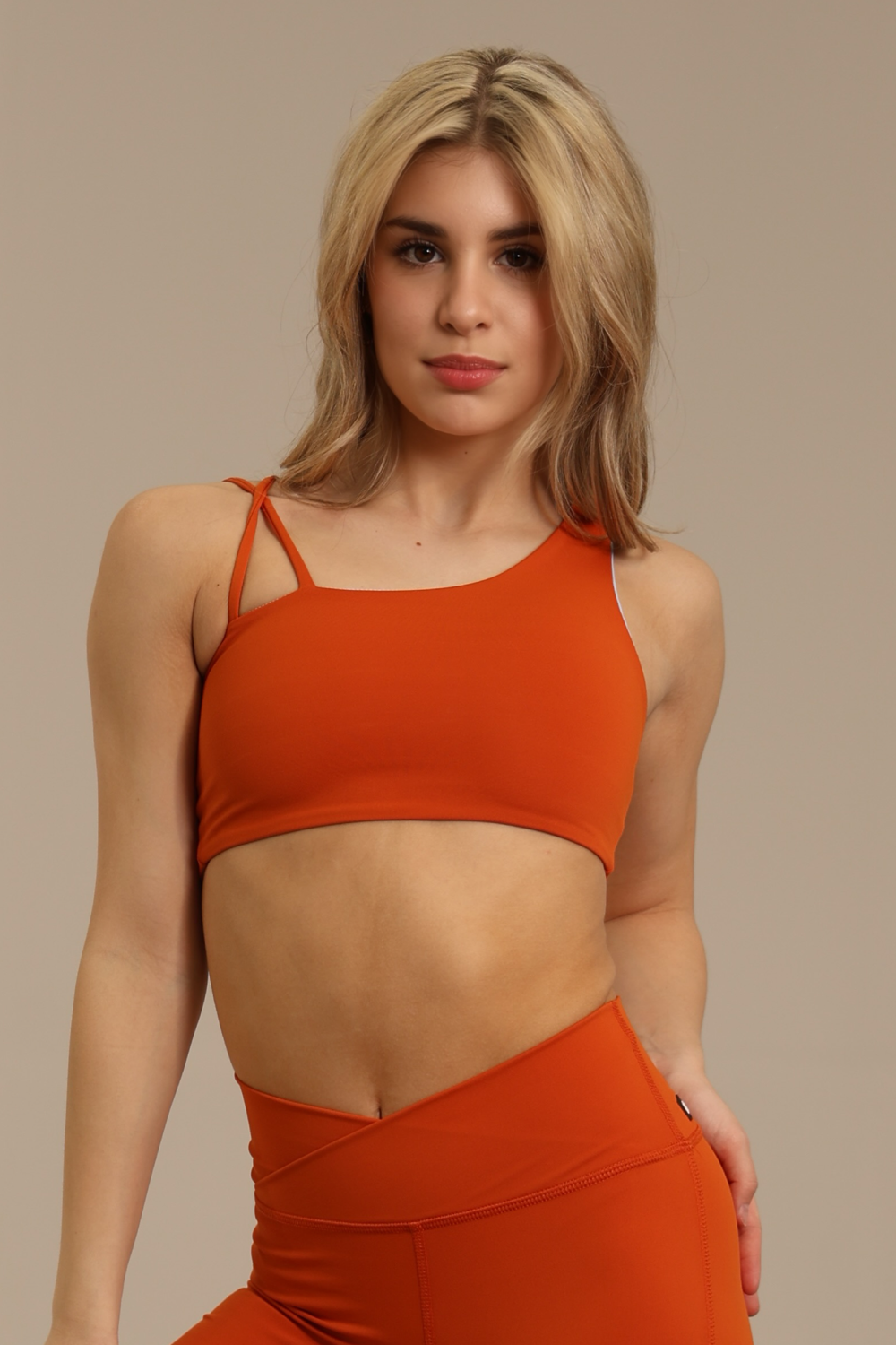 May Reversible Ribbed Crop - Villa - FINAL SALE