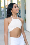 Evoke Crop Top - Alabaster