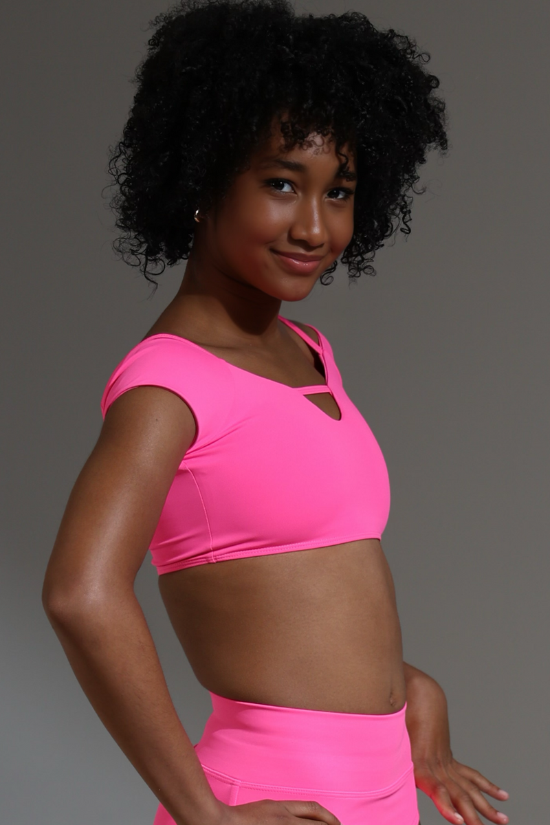 Fleur Crop Top - Hot Punk | Tiger Friday Dancewear – TigerFriday Fleur Crop Top - Hot Punk | Tiger Friday Dancewear – TigerFriday