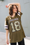 TF Football Jersey - Olive Camo