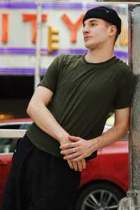 TeeMotion Short Sleeve Fitted Tee - Olive - FINAL SALE