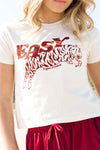 Easy Tiger Cropped Tee - Cream